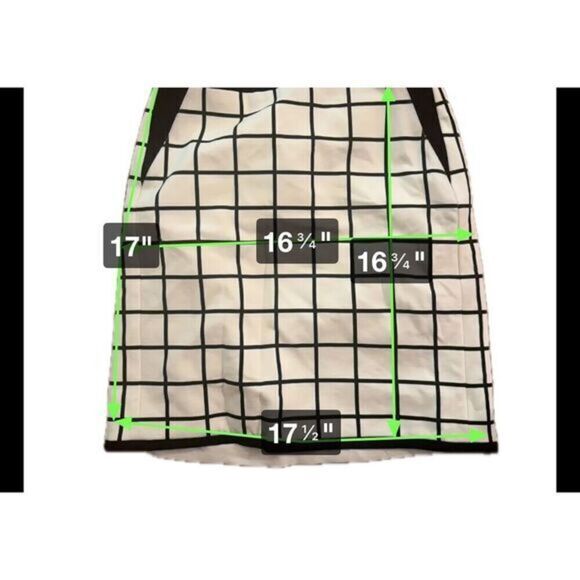 White House Black Market Pencil Skirt Size 2 White Black - Picture 5 of 5